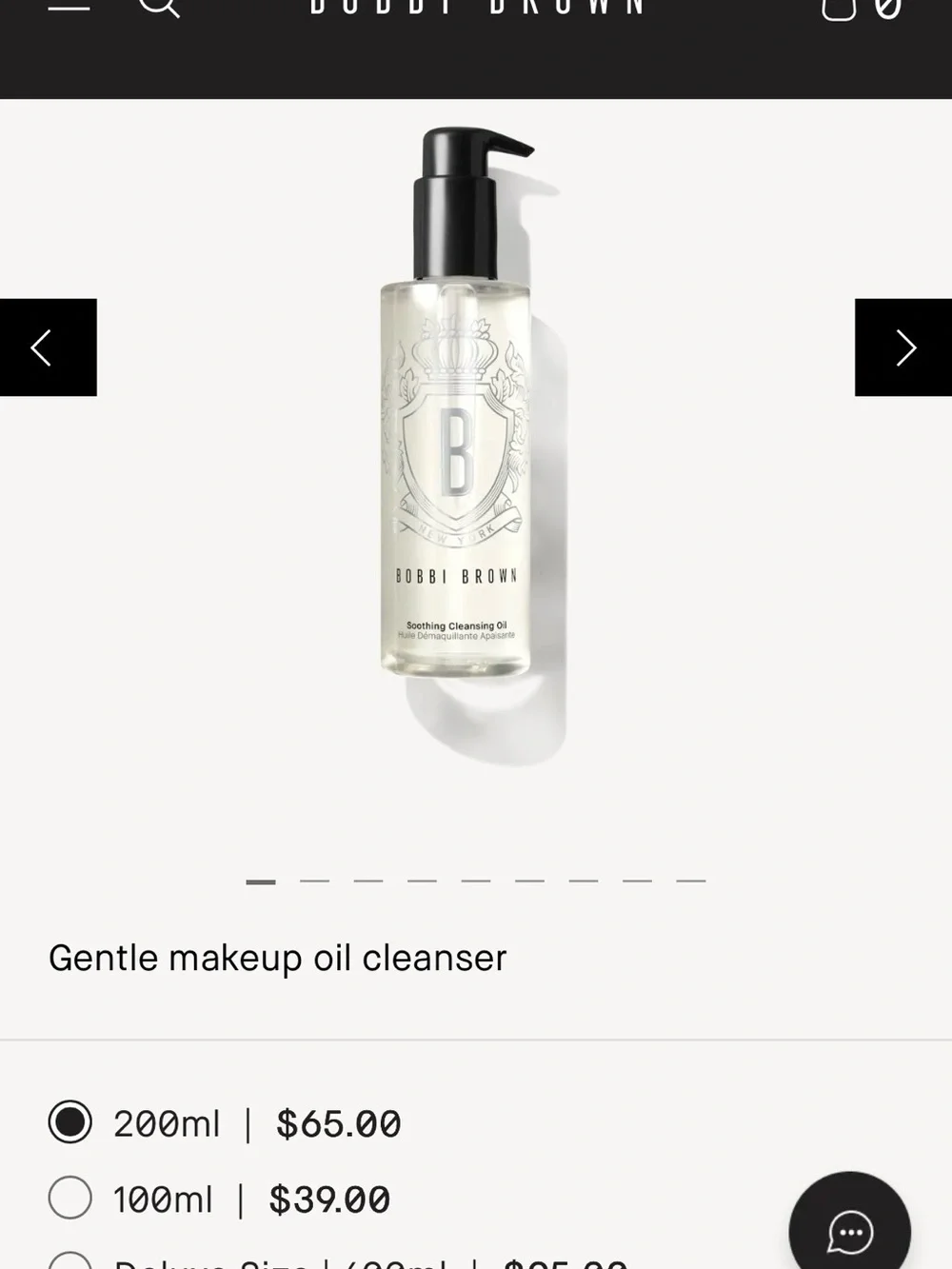 Bobbi Brown Soothing Cleansing Oil — Clear with Black Pump